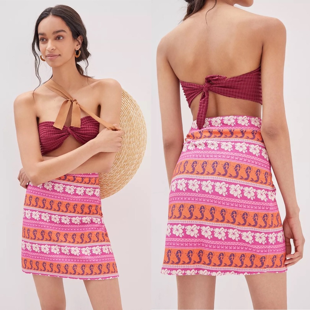 NWT Anthropologie Farm Rio Knit Mini Skirt